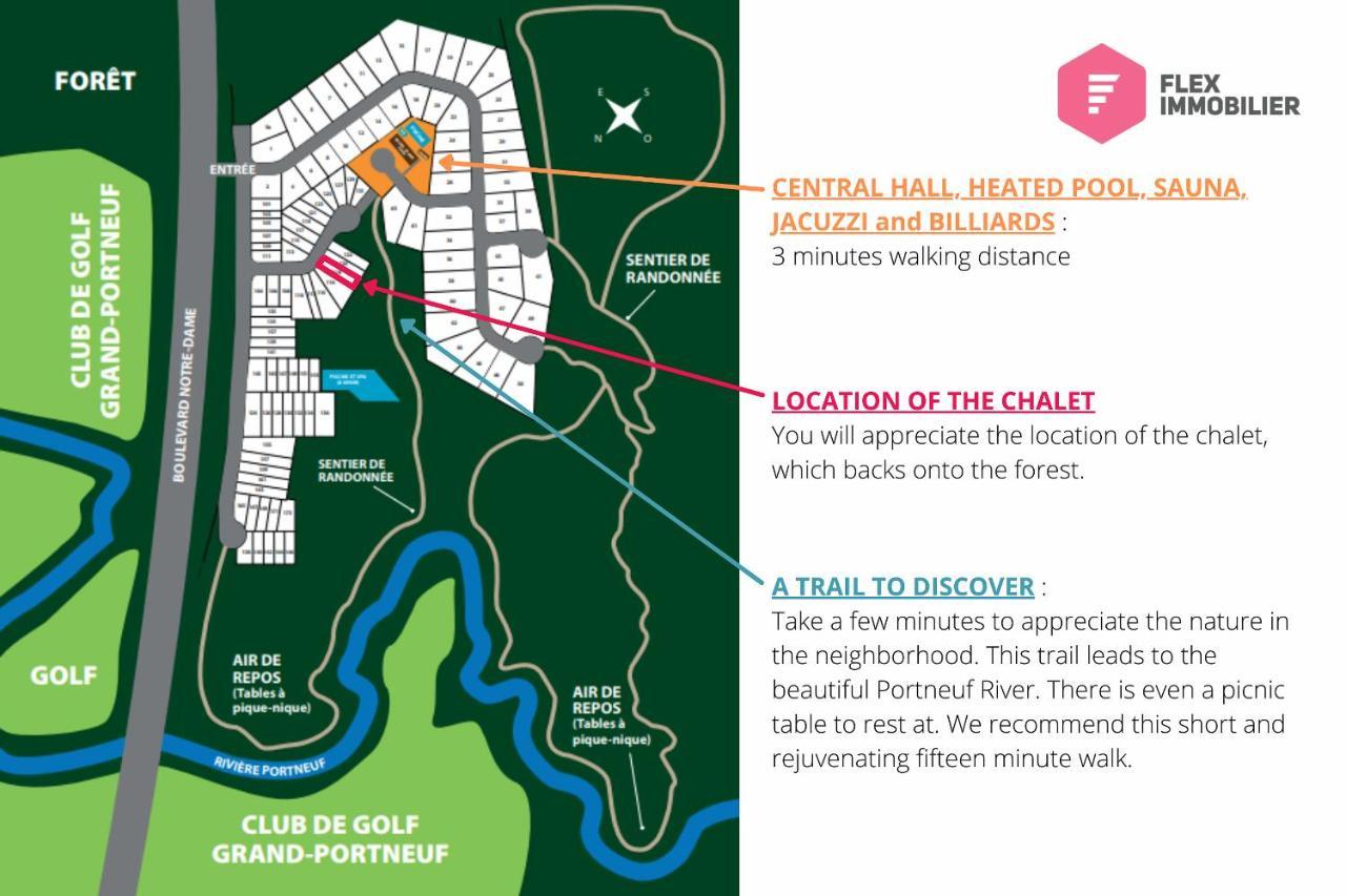 Le Harfang De Portneuf / Hot Tub Pool Sauna Billiards Trails Pont-Rouge المظهر الخارجي الصورة